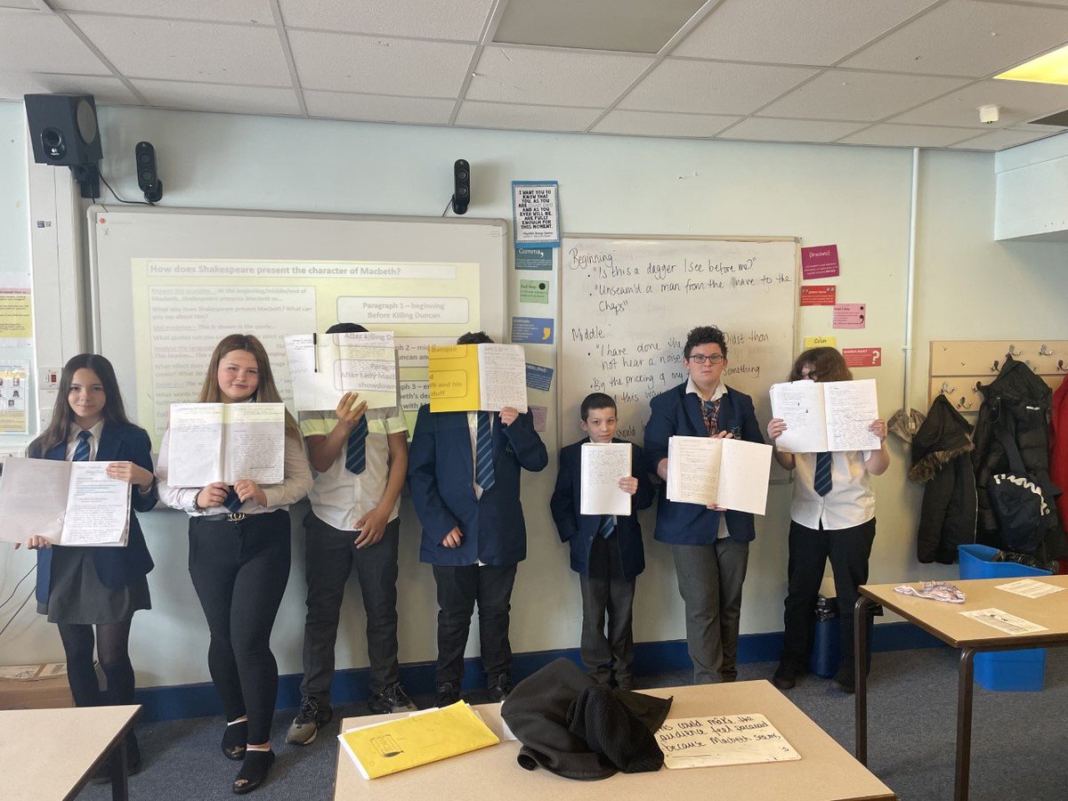 8JGO have absolutely smashed their final question on Macbeth! Miss McInnis couldn't be prouder of them! 😄⭐