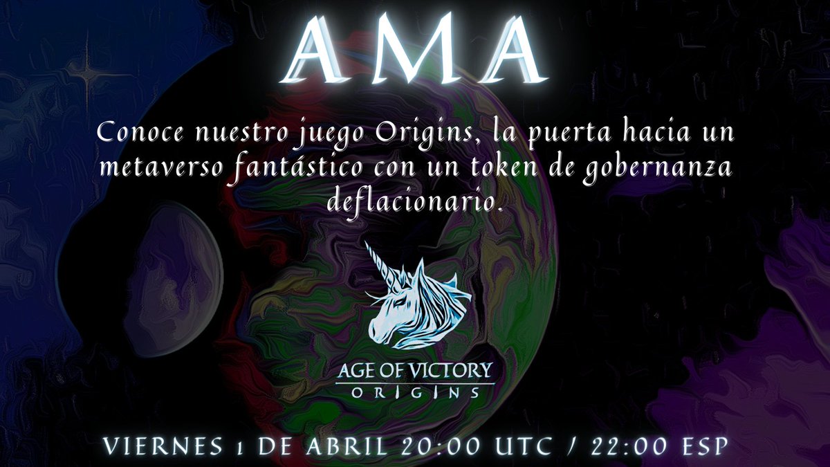 ageofvictory's tweet photo. Guerreros prepararos para estar con nosotros y conocer a fondo todos los detalles de nuestra aventura🦄.

¡ Habrán premios y sorpresas para los guerreros más implicados ! ❤️‍🔥

Te esperamos en nuestro grupo de Telegram 👉
https://t.co/mex9923yns

#AgeofVictory #AMA #PolygonNFT https://t.co/2GTYSGYlWU