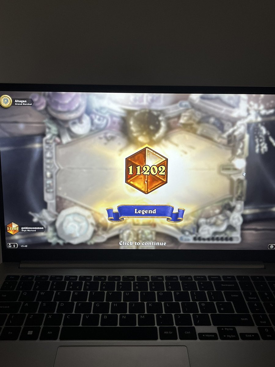 Legend end of March 
Buff Paladin what a deck lol