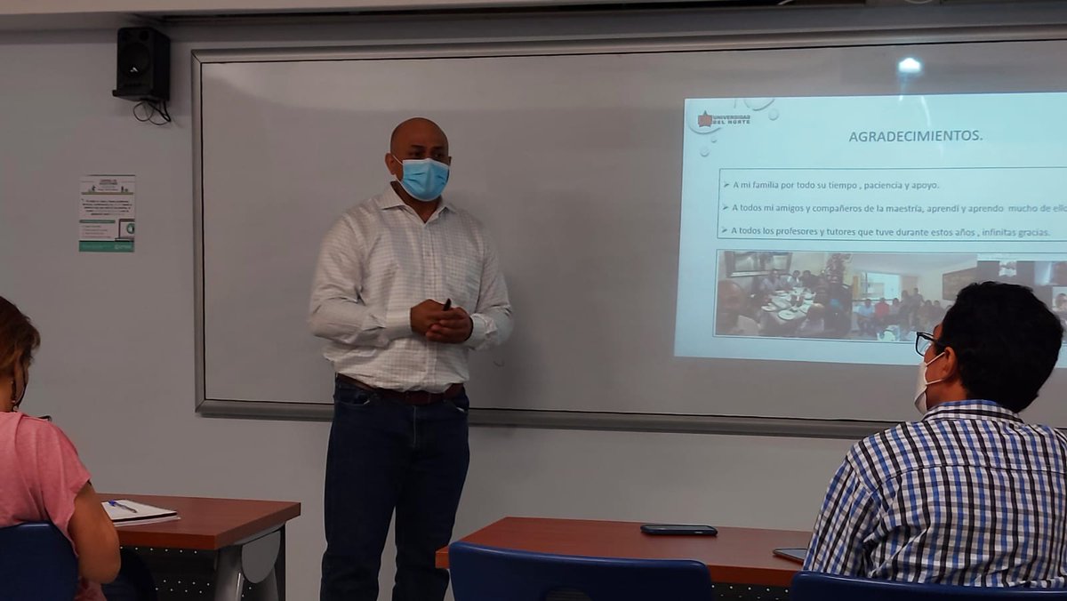 UninorteSalud's tweet photo. Ramiro Bermúdez Iguarán @davidbermudezi, estudiante de la maestría en Epidemiología Clínica, sustentó su trabajo de investigación “Efectividad en la preservación cognitiva evitando los hipocampos durante la radioterapia holocraneal concomitante con memantine. RSL y metaanálisis” https://t.co/UCkK57CLss