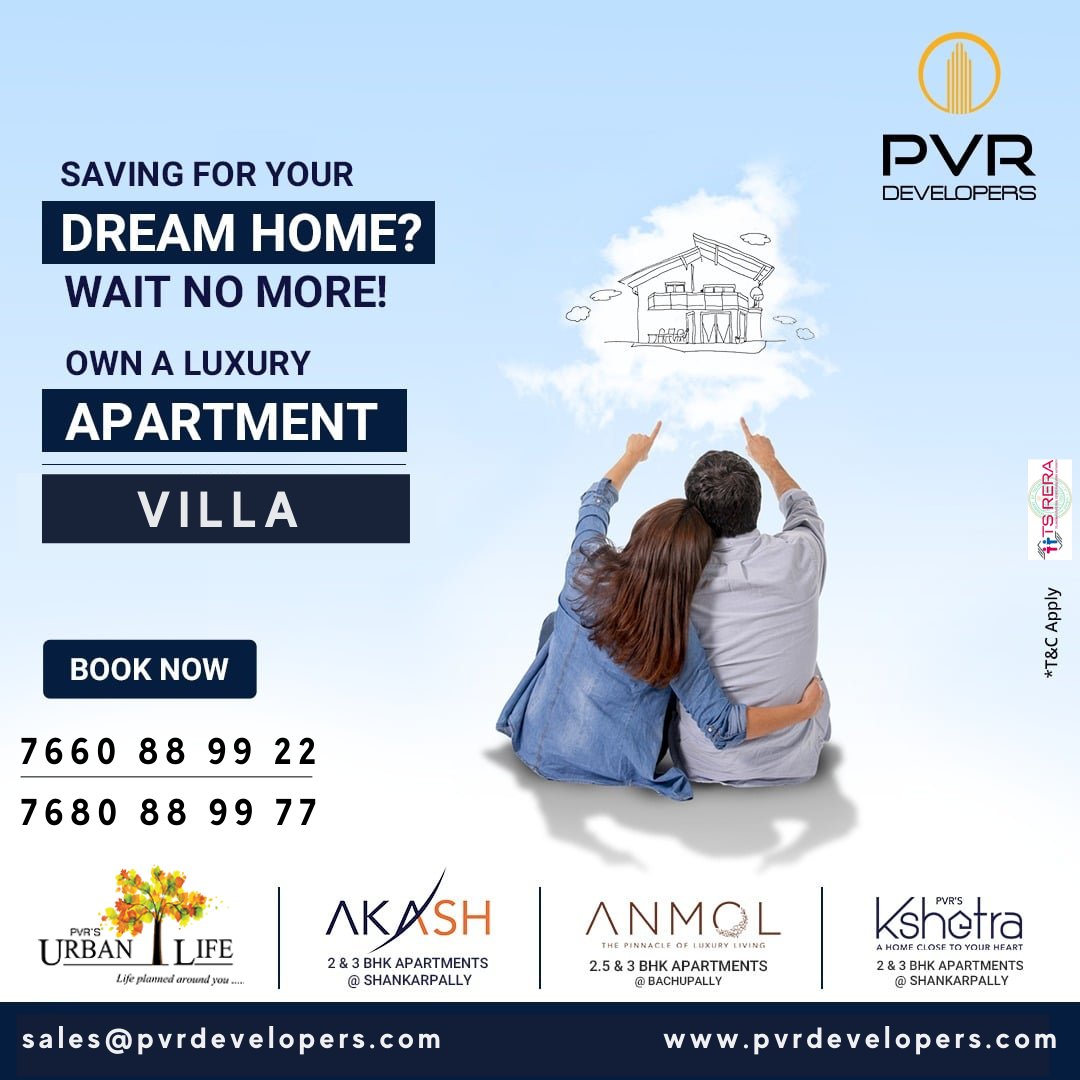 DevelopersPvr's tweet image. SAVING FOR YOUR 𝗗𝗥𝗘𝗔𝗠 𝗛𝗢𝗠𝗘?
WAIT NO MORE!
OWN A LUXURY
𝗔𝗣𝗔𝗥𝗧𝗠𝗘𝗡𝗧 \ 𝗩𝗜𝗟𝗟𝗔

𝕋𝕊 ℝ𝔼ℝ𝔸 𝔸𝕡𝕡𝕣𝕠𝕧𝕖𝕕 ℙ𝕣𝕠𝕛𝕖𝕔𝕥
@DevelopersPvr 

𝗧𝗮𝗹𝗸 𝗧𝗼 𝗨𝘀
📞: 𝟳𝟲𝟲𝟬𝟴 𝟴𝟵𝟵𝟮𝟮 &amp;amp; 𝟳𝟲𝟴𝟬𝟴 𝟴𝟵𝟵𝟳𝟳
🌐: pvrdevelopers.com

#PVRDevelopers #3BHK