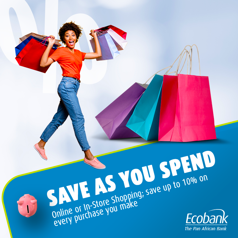 EcobankKenya's tweet photo. Whether unashop online or in-store, we’ve got you!
Save as You Spend (SAYS) account gives you the power to save for every transaction you make.
Visit us in branch or call us on 0709573000 to set you up
#EcobankKenya #Saveasyouspend https://t.co/AriM1zSkjZ