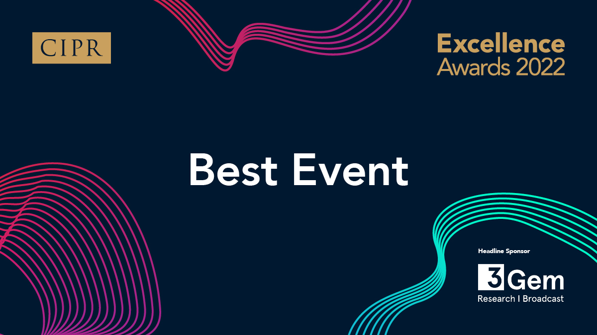 A big well done to <a href="/fanclubpr/">Fanclub PR 🤍</a> @3MonkeysZeno Lounge Group <a href="/BAS_News/">British Antarctic Survey 🐧</a> <a href="/hellostir/">Stir London</a> <a href="/hmpps/">HMPPS</a> <a href="/PopcornPR/">Popcorn</a> <a href="/Third_City/">Third City</a> - you’re shortlisted for the 2022 #CIPRexcel Best Event category.