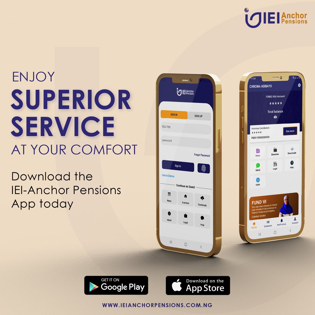 NorrenPensions's tweet photo. Access your Retirement Savings Account easily from anywhere with our mobile App. You can download the App from Play Store (if you use an android device) or App Store (if you use an IOS device).
#ieianchorpensions #mobileapp https://t.co/BMbLv1bsMv