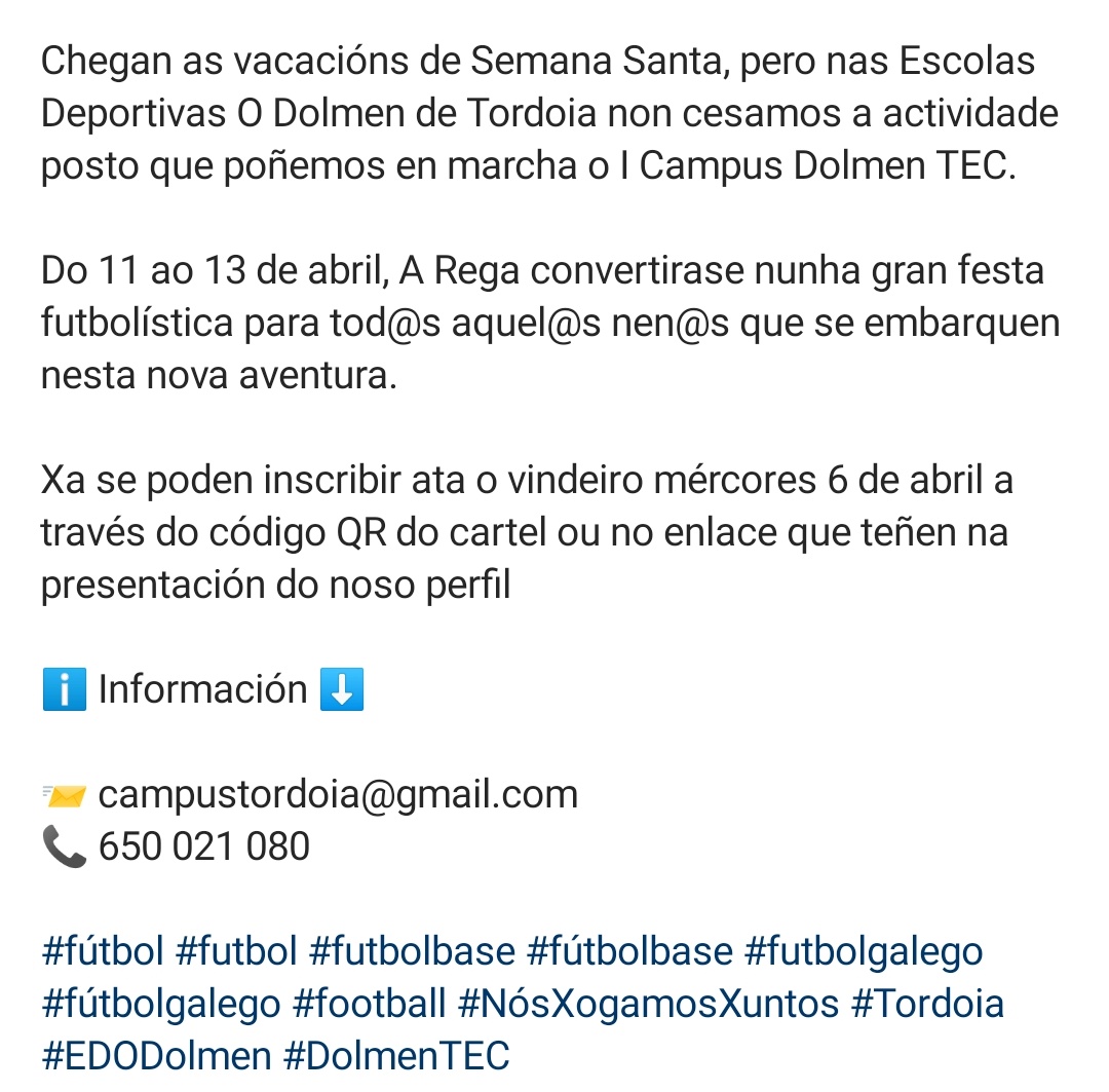 Escolas Deportivas O Dolmen de Tordoia tweet media