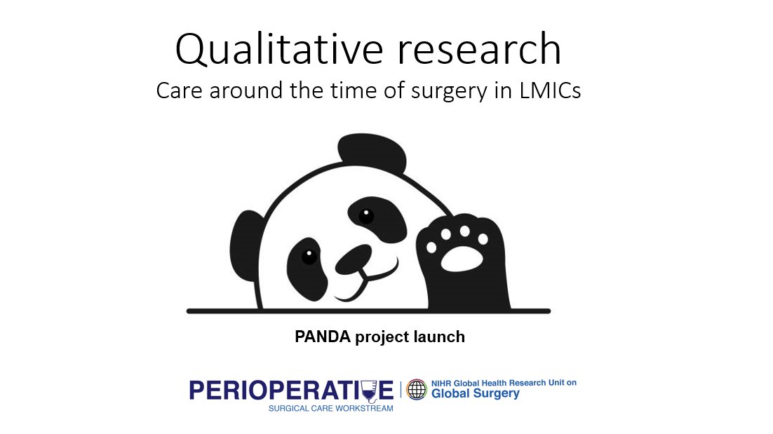 NIHR_GSU's tweet photo. #NIHRGSU are proud to announce the launch of our latest study - PANDA that will work with a patient-researcher for the first time within the arena of global surgery to help deliver and interpret interview data.
You can see our press release below 👇👇
https://t.co/AYAzsBqvVQ https://t.co/7LaH5gK8Lj