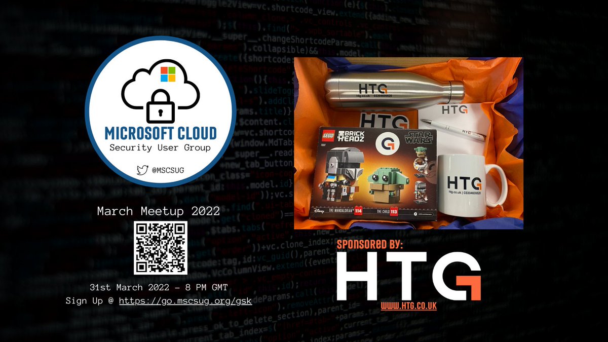 MSCSUG's tweet image. So tonight&apos;s @MSCSUG user group event is here, join us from 8 PM GMT, to celebrate our sponsors @HTGUK has kindly offered some prizes. To be in with a chance to win the @LEGO_Group &amp;amp; HTG Swag:

1) Like &amp;amp; retweet
2) Follow us @MSCSUG
3) Follow @HTGUK

#MSCSUG #Azure #cloudFamily