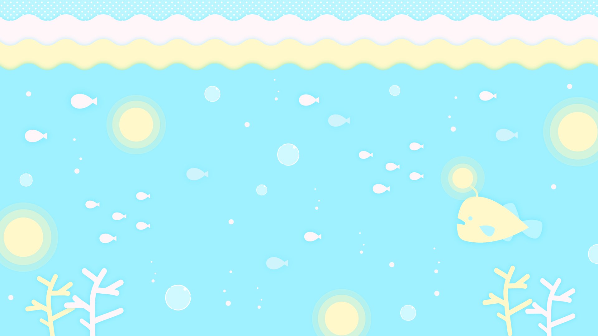 تويتر Okumono 背景 動画フリー素材 على تويتر New パステルかわいい海底の背景 9種 T Co Frjeoiuzrp 魚たちのイラストがかわいい海の背景素材です パステルカラーでふわふわな色使いとデザインになっています Okumono フリー素材 Vtuber