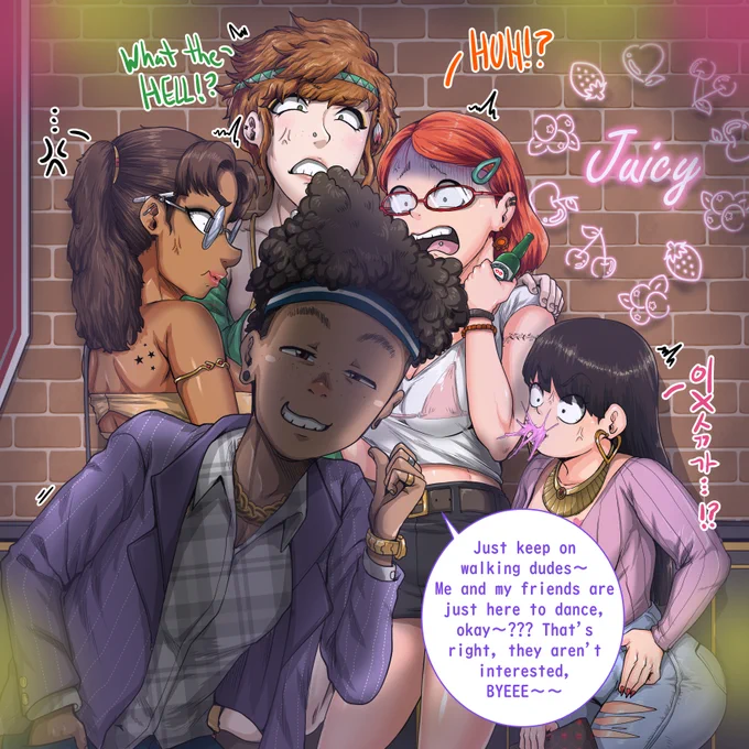 Mei and the Girls: Turning 18...💋💄👠
(私ときどきレッサーパンダ落書き)大きくなったメイと友達はナンパされたい…♥ 