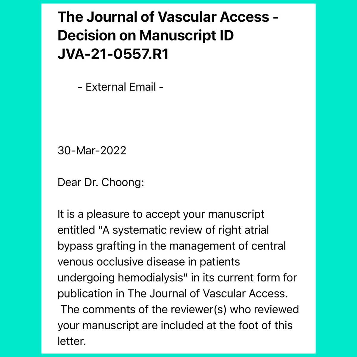 DrAndrewChoong's tweet image. Huge congrats to our @singvasc #SingVaSC team @benjaminpaik_25 @zihengtee and Yoshio, superbly led by @drjunjieng for getting this v impt study accepted by @SAGEJournals JVA today on RA grafting for #dialysis #access #teamworkmakesthedreamwork @CvdNus @NUSMedicine @NUSingapore