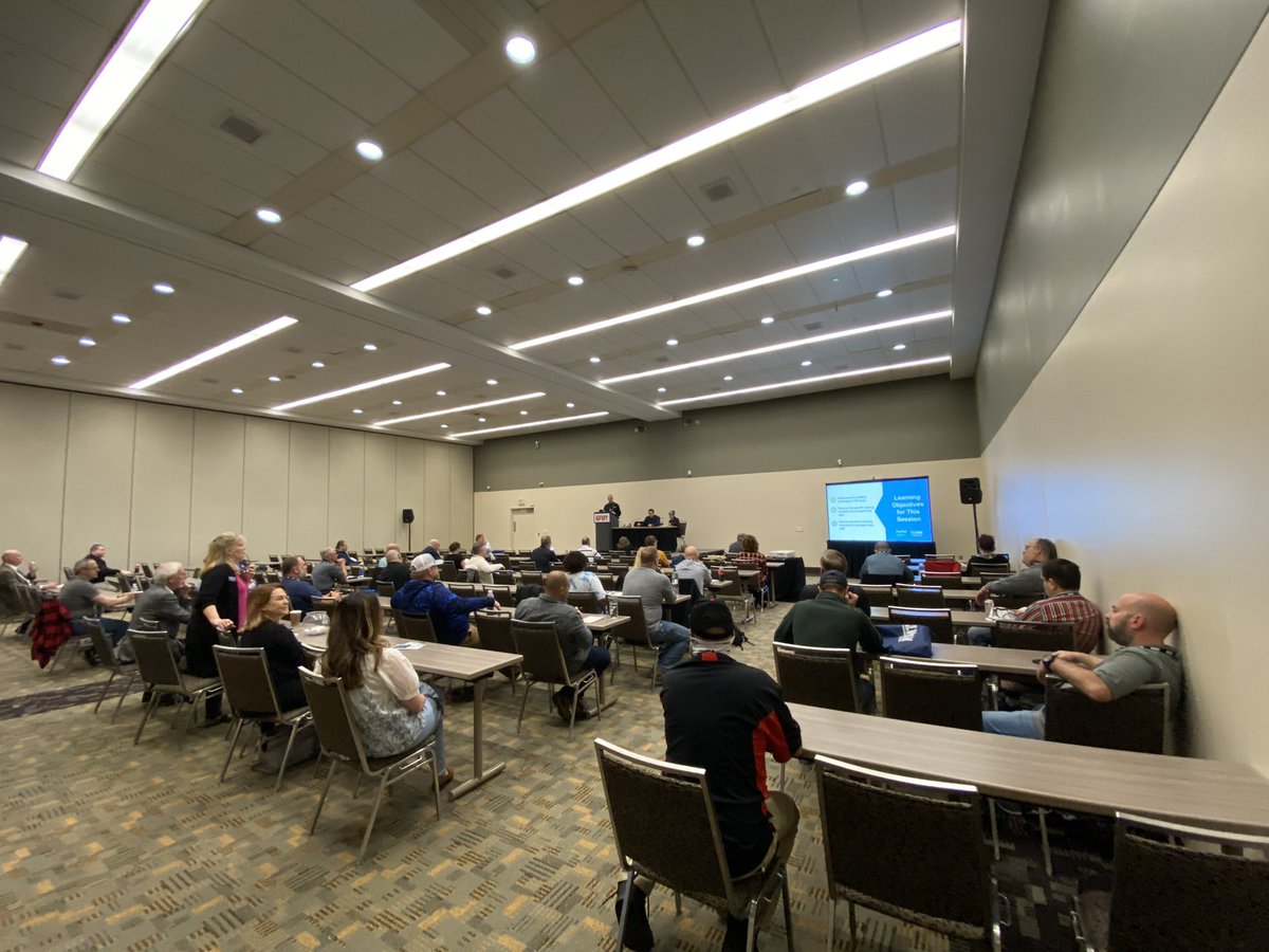 profmcredential's tweet image. Kicking off #NFMT2022 day three with a great session diving into how #FMTraining priorities are shifting, led by two ProFMI Commission Members, Chair Stormy Friday and John Hajduk.

#TransformFM #FacMan