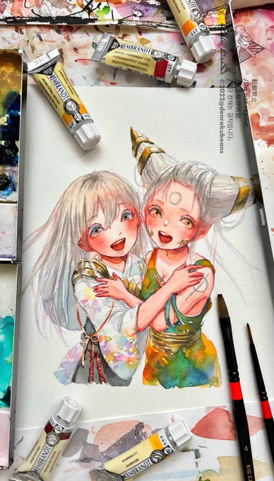 アナログで描いています🎨絵柄を気に入って下さる方が居たら嬉しいです🙏🏻💎✨
#イラスト 