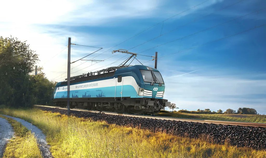 Our customer @ceskedrahy_ has ordered 50 #Vectron MS multisystem locomotives. With a maximum operating speed of 230 km/h, the locomotives are suitable for operations on conventional as well as high-speed lines in fast cross-border passenger traffic. press.siemens.com/global/en/pres…