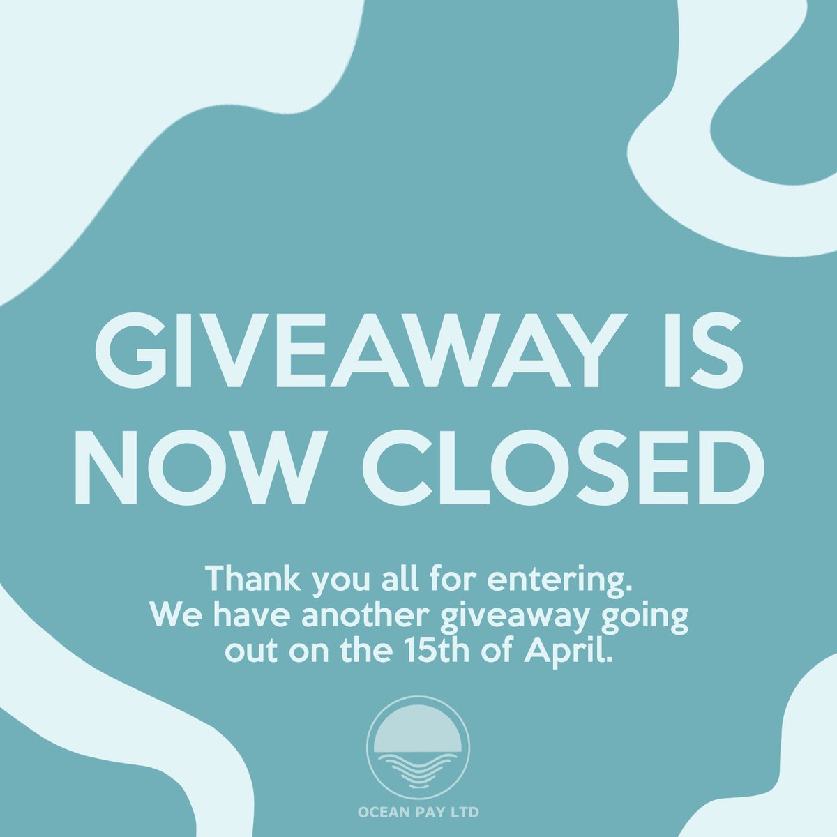 oceanpayuk's tweet photo. A huge thank you to everyone who entered our giveaway! Our next one will be going live on our Facebook &amp; Instagram from April 15th - 30th😄

Link to our other socials: https://t.co/dQTC3X2Lsg https://t.co/T2ViUw54P7