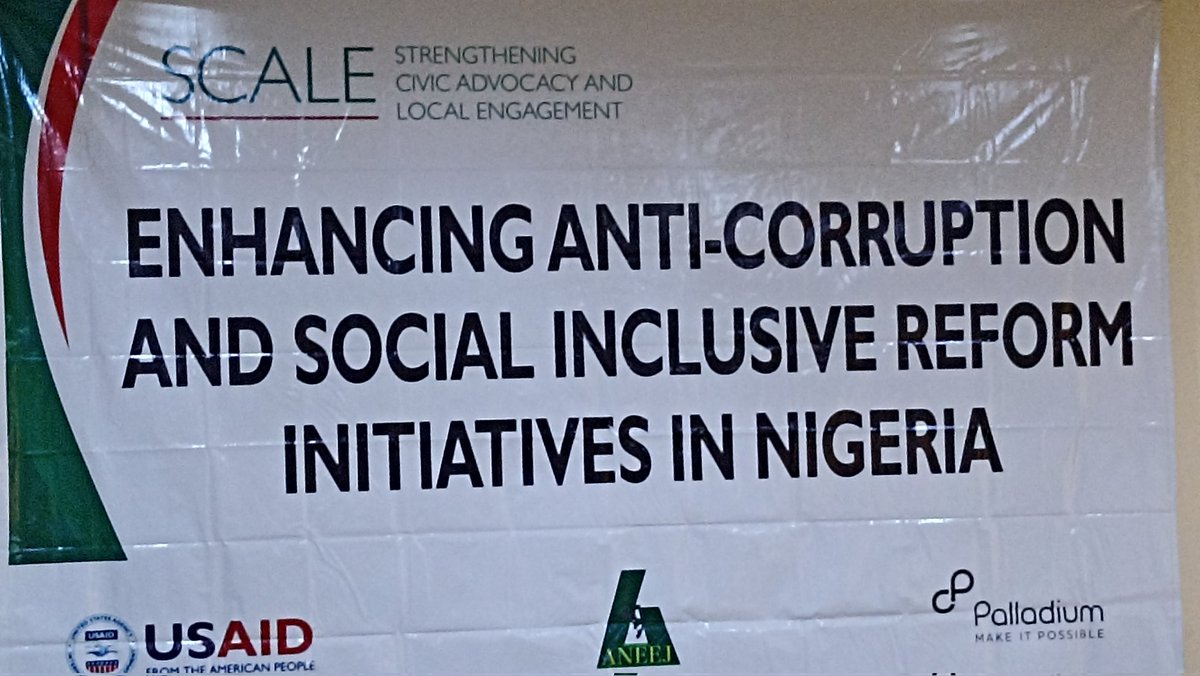 We are participating at the ongoing inception meeting by @aneejnigeria

We are proud of our successes together on the @Upright4Nigeria campaign

As #NigeriaDecides2023, the topic for today is apt. Our institutions need to be reformed & strengthened to deliver with accountability.