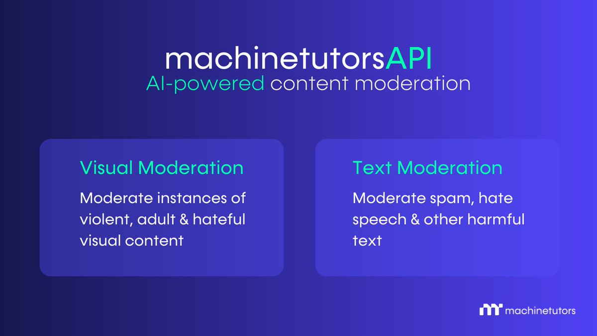machinetutors's tweet image. Not all images that circulate on the internet can be considered safe for users.#MtAPI detects potentially unsafe or inappropriate content in images to protect the well-being of your user community.Visit: machinetutors.com/api/

#mtData #contentmoderation #artificialintelligence