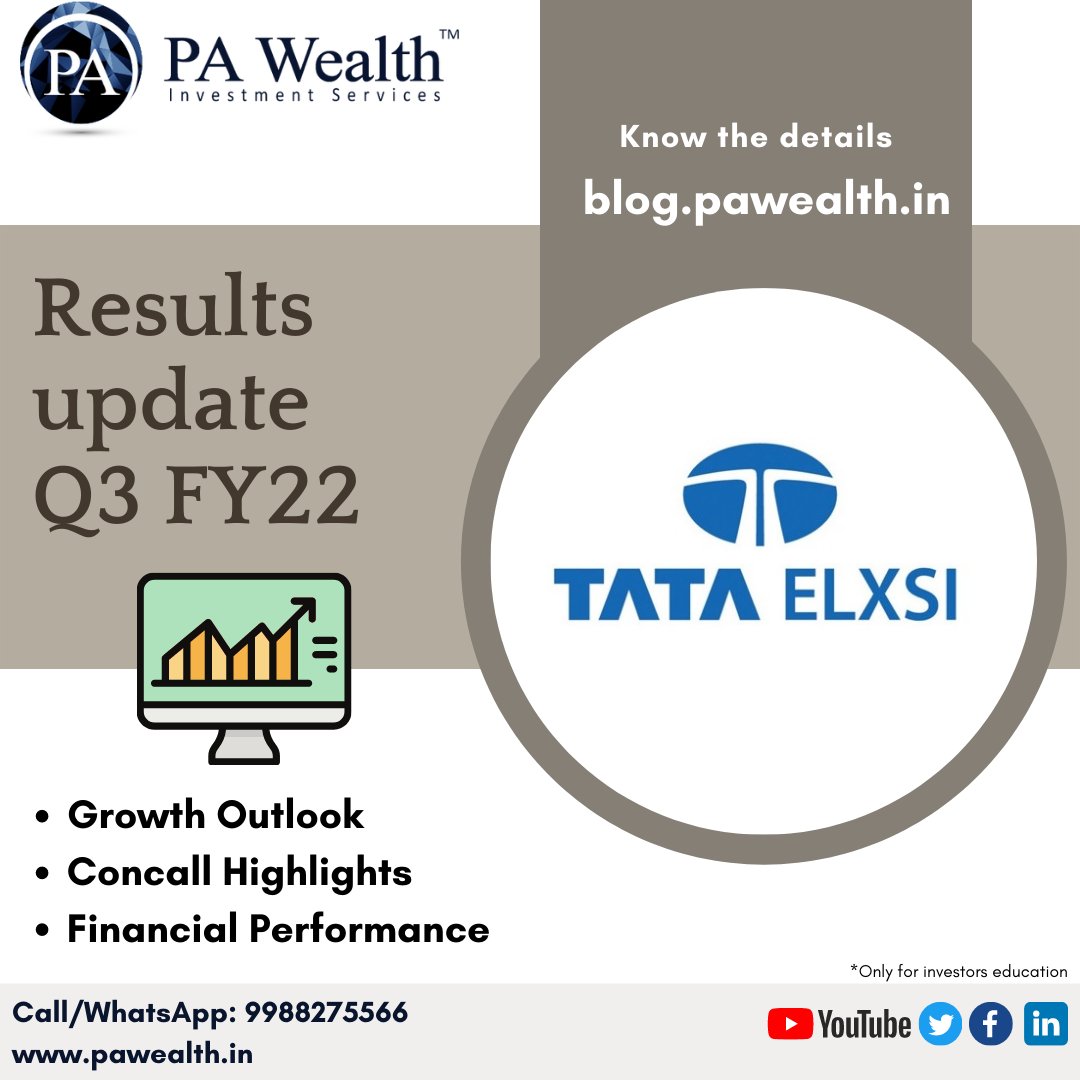 pawealthh's tweet photo. Stock Research Update: Tata Elxsi Ltd https://t.co/QXdsHkTLJp 
#StocksToBuy #Investment https://t.co/pUcgmSRAHv