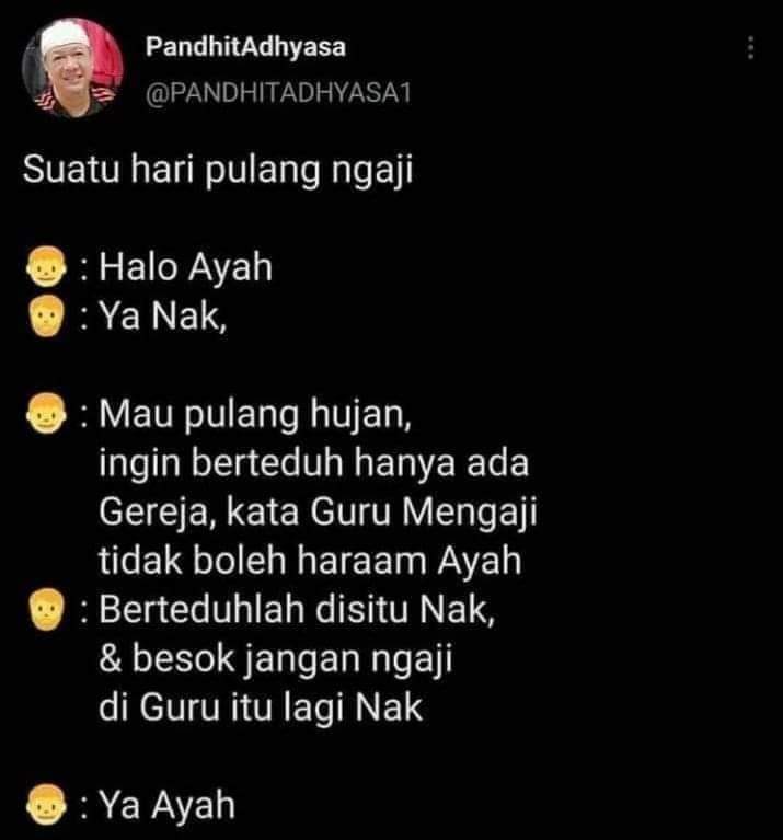 irenejuliency's tweet photo. Kesimpulan yang meneduhkan. https://t.co/aG2j7PfIEt
