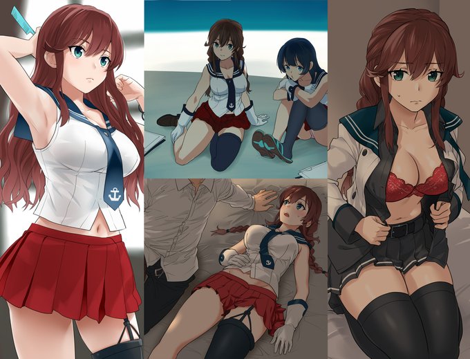 #今月描いた絵を晒そう
俺の能代砲をくらえーッ!!😡 