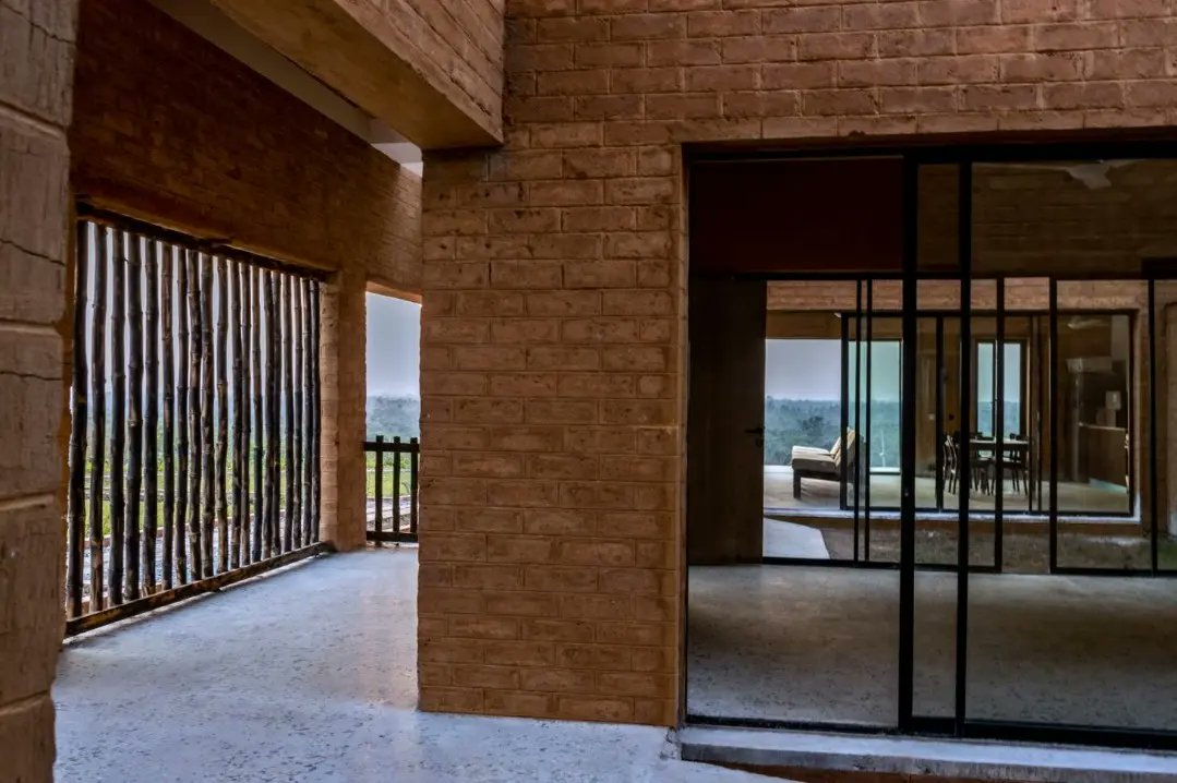 OpenHouseLagos's tweet photo. Architecture with a sense of warmth, history, and wisdom. 

Discover the G.A.S. Farm House, designed by Papa Omotayo, in a new Wallpaper* article. The building, which can host up to three residents at a time, sits on the lush 54-acre Ecology Green Farm in the village of Ikise, Ij https://t.co/3YPaCMyGZx