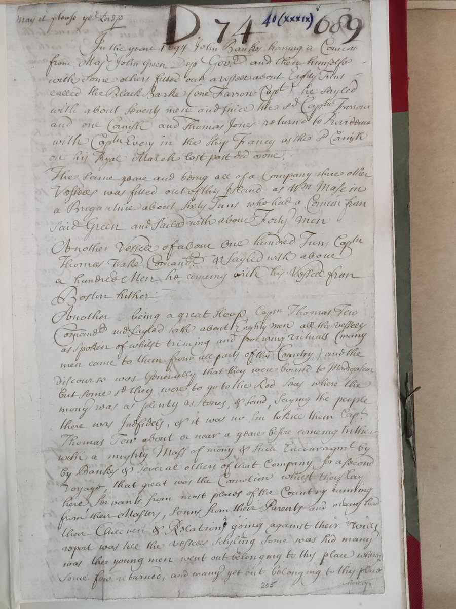 This account of pirates recruiting in Newport, Rhode Island in the 1690s shows Red Sea piracy as a get-rich-quick-scheme shilled to colonists. After pirates arrived in 1694, rumours were 'that they were bound to go to the Red seas where the money was plenty as stones and sand' /1