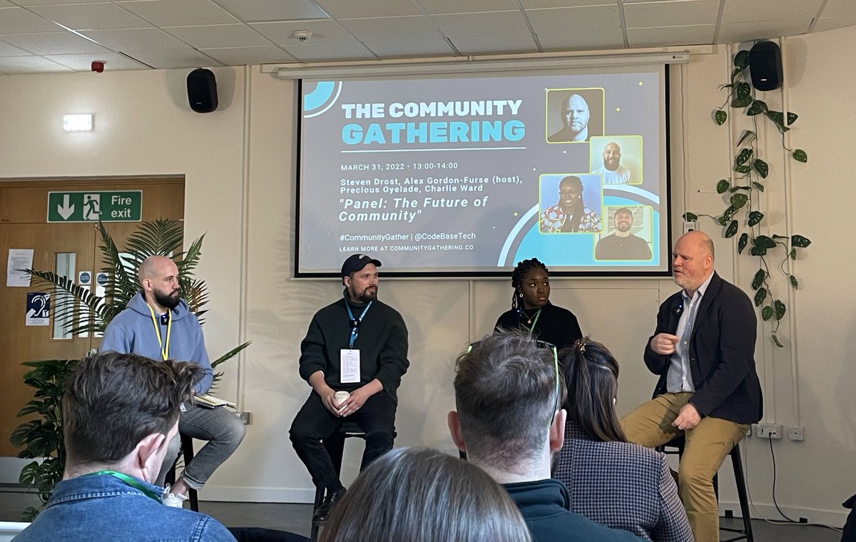 CreateInf's tweet photo. How will community shape the future of our businesses and the tech sector? Questions for the #CommunityGather panel this afternoon with @charlieward, @PreciousOLade and @drostyboy #CreativeClusters https://t.co/8UXeZonaxk