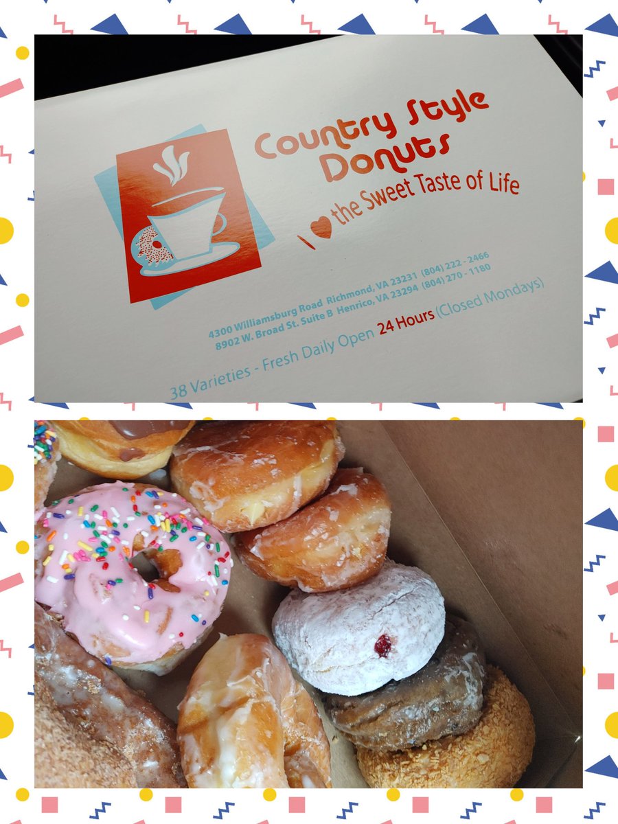 Ms. K. Yam (@kyambio) on Twitter photo It's the day before spring break! I think my <a href="/VHS_Science/">Varina High School Science Department</a> team deserves some Country Style Donuts! ๐๐ฉ It's the day before spring break! I think my <a href="/VHS_Science/">Varina High School Science Department</a> team deserves some Country Style Donuts! ๐๐ฉ