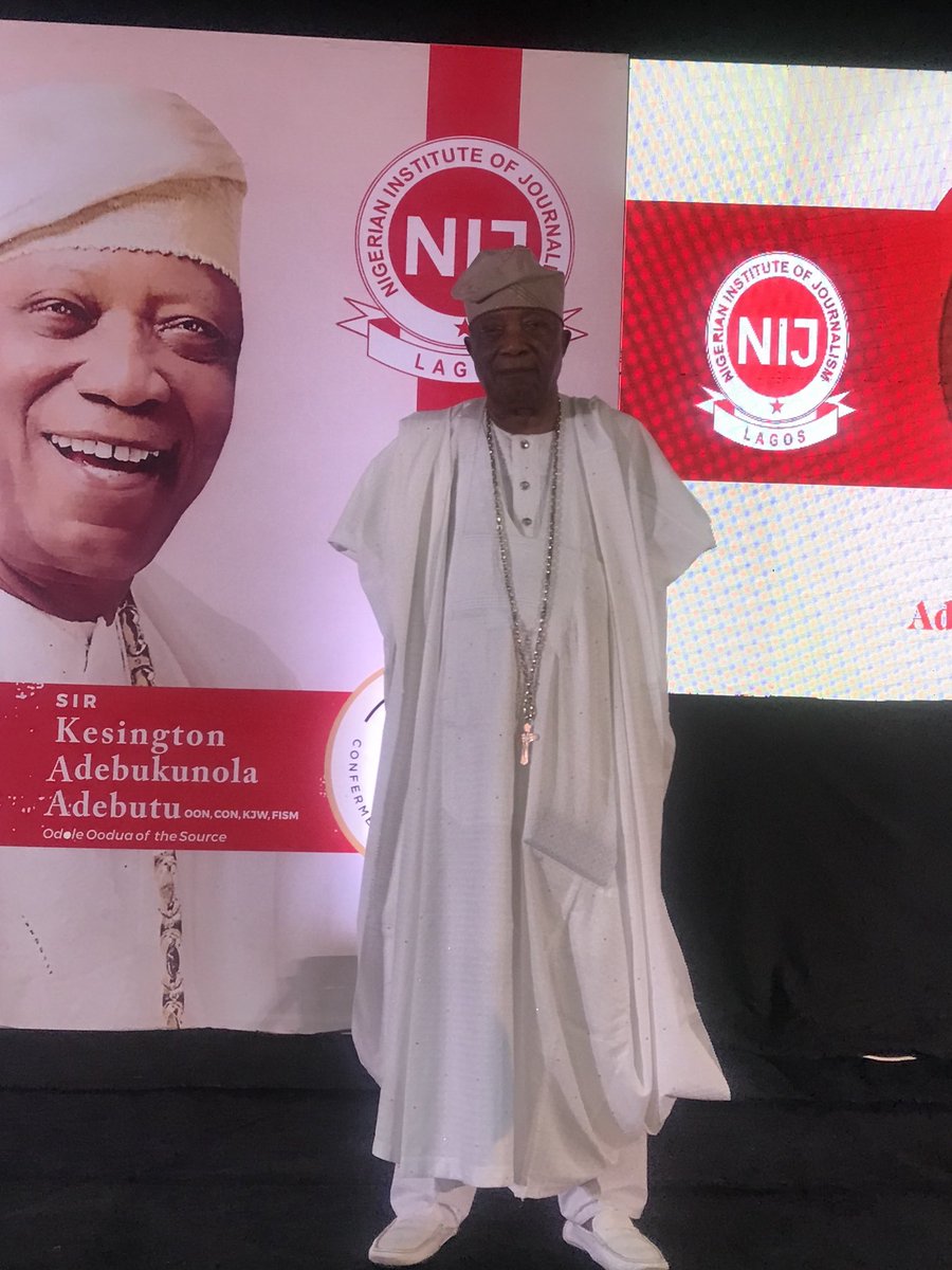 Conferment of Fellowship award on  philanthropist <a href="/Sir/">Shimon</a> Kessington Adebukunola Adebutu <a href="/premier/">premier</a> lotto by <a href="/Nigerian/">Godswill Nwankwo, Nigeria Senate Candidate</a> Institute of Journalism during its 50th Special Convocation ⁦<a href="/playbabaijebu/">BabaIjebu</a>⁩