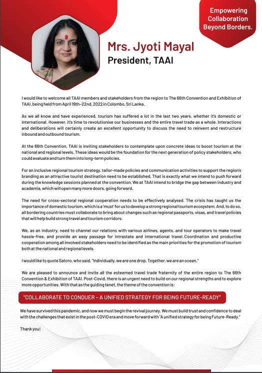 TAAI1951's tweet photo. TAAI unveils Convention Brochure

Travel Agents Association of India on the invitation from Sri Lankan Tourism Promotion Board and Sri Lankan Association of Inbound Tour Operators

https://t.co/LQ59a2eDHj

#SLTPB #ConventionBrochure #SLAITO #SLTPB https://t.co/lwlgR7lkaY