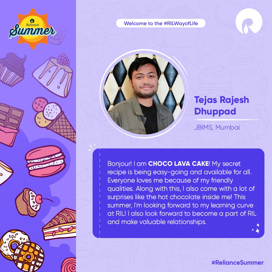 RILCampus's tweet photo. The Reliance family welcomes you all and we hope you have a fruitful internship filled with lots of learning and fun!
#Reliance #RILWayOfLife #RelianceSummer #RelianceSummer22 #SummerInternshipAtRIL #RILSummers #Summerinterns #Internship #Summer #Interns https://t.co/gVVSXA5uvJ