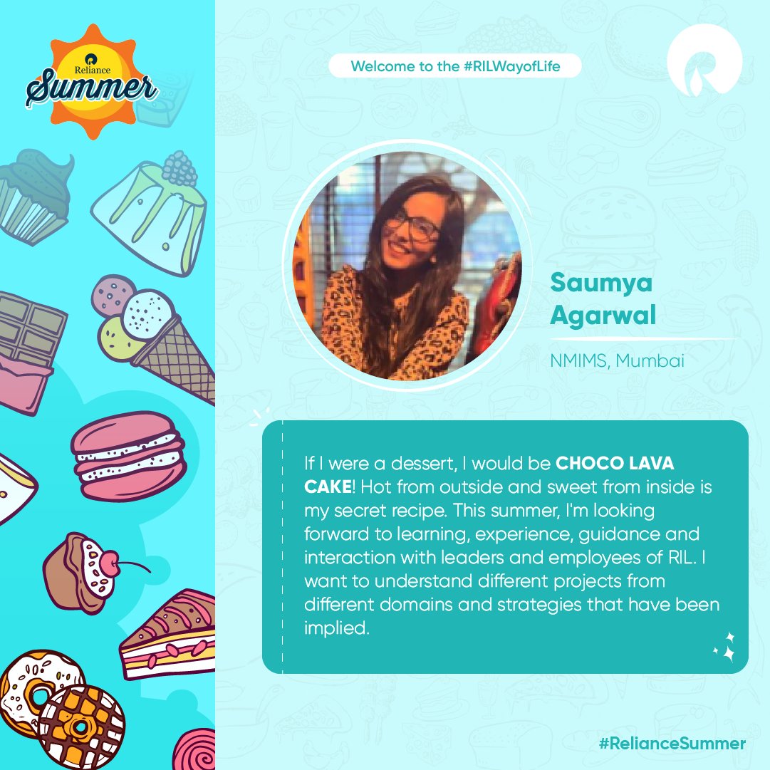 RILCampus's tweet photo. The Reliance family welcomes you all and we hope you have a fruitful internship filled with lots of learning and fun!
#Reliance #RILWayOfLife #RelianceSummer #RelianceSummer22 #SummerInternshipAtRIL #RILSummers #Summerinterns #Internship #Summer #Interns https://t.co/gVVSXA5uvJ