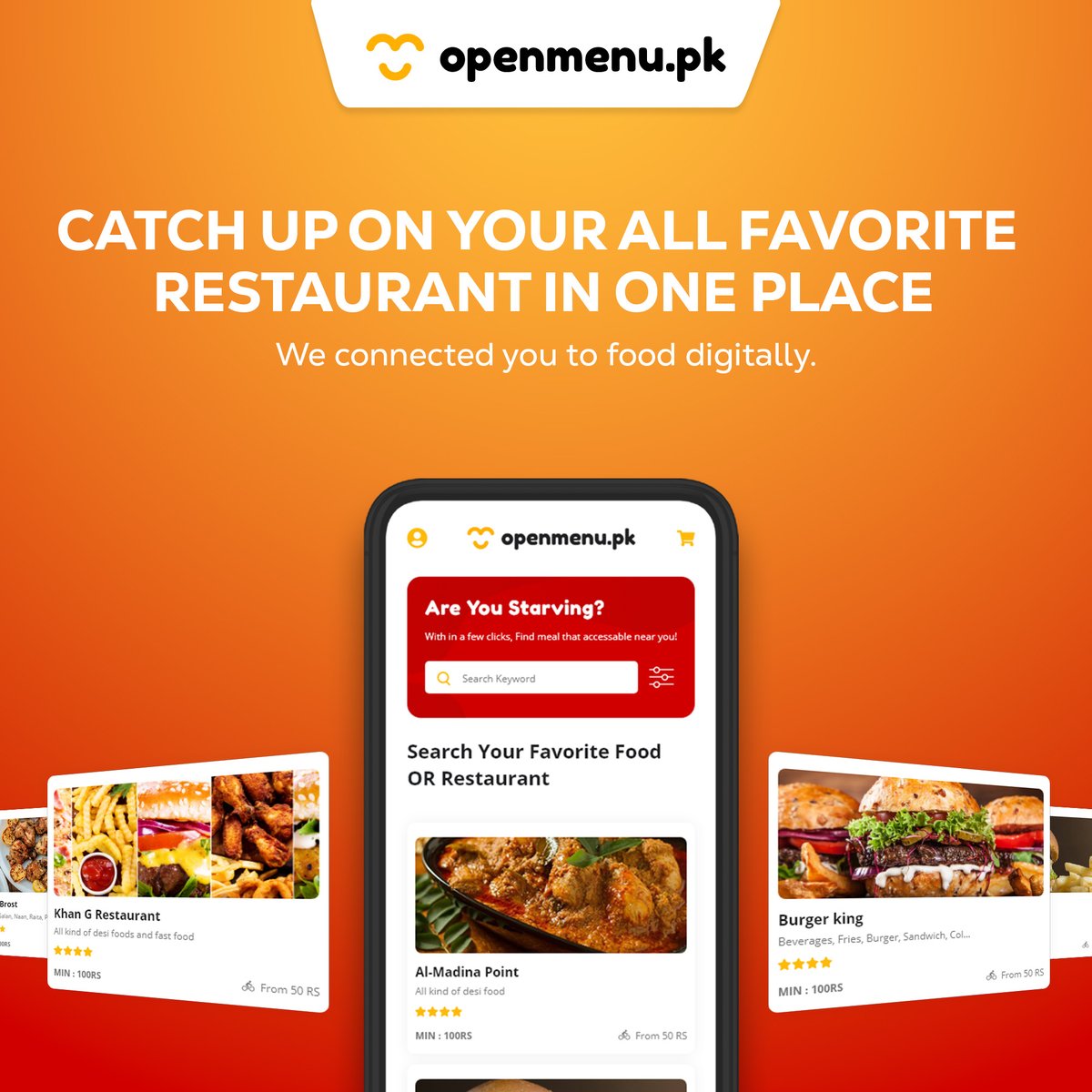 OpenMenuPk's tweet image. Connection with your favorite restaurants was never easy. Openmenu is connecting you to food! Whenever and anywhere you want.
#foodie #openmenu #restaurants #webpage #food #quality #nutrition