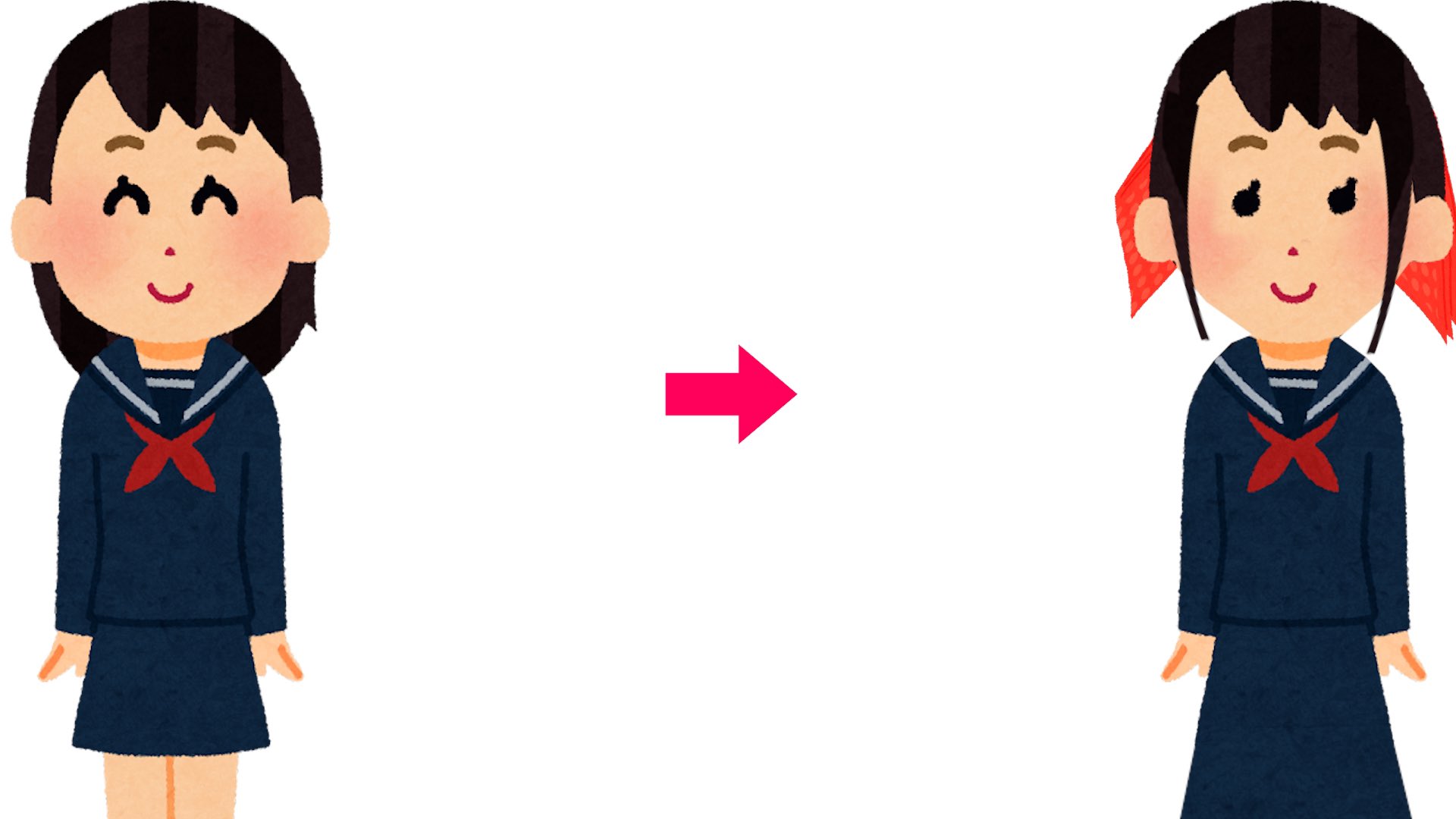 バイヤー高橋 いらすとやの女子高生はスカート短くてえっちだったので長くしました T Co Hvbwerm9ur Twitter