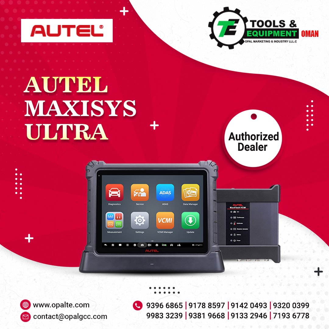 Autel  MaxiSYS Ultra
 Highly advanced smart diagnostic tool

Super-sensitive capacitive screen that provides optimum visibility and convenient charging that eliminates power concerns. https://t.co/9Bqamze1o5