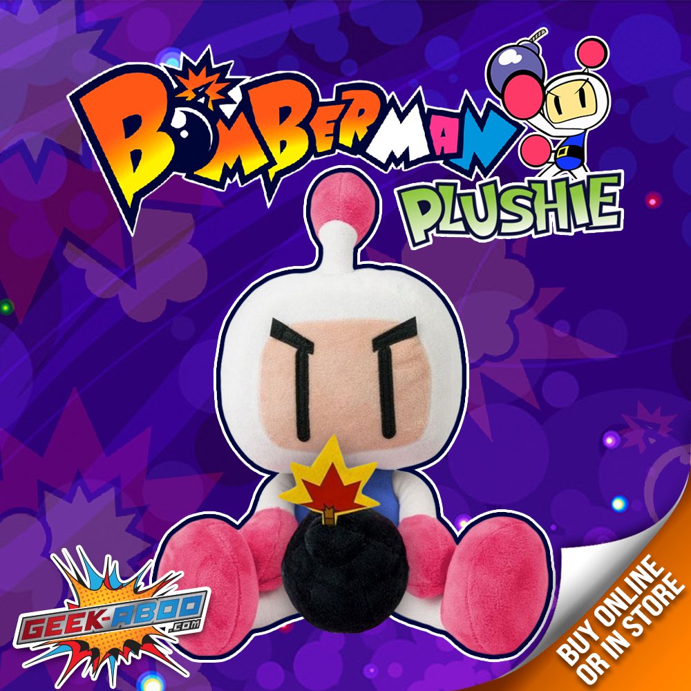 thegeekaboo's tweet photo. Sustainably produced and climate-neutral certified Bomberman Plush from the video game series by Konami! Bring this cuddly Bomberman Plush home and let him save your universe from disaster!

BUY ONLINE OR IN STORE: https://t.co/lGQ6e3sAsr

#Bomberman #Konami #Geekaboo https://t.co/vIlHXUvGSI