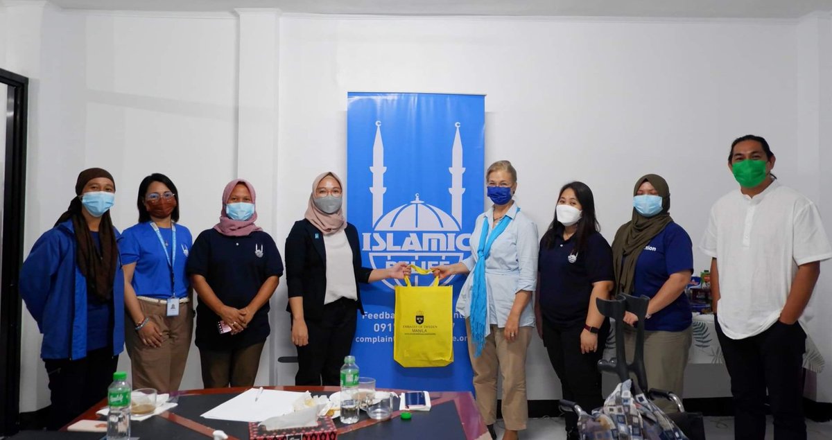IslamicReliefPH's tweet photo. LOOK: Ambassador Annika Thunborg from the Embassy of @SwedeninManila visited us today and committed to help us lobby with the Swedish government to support more of our #peacebuilding initiatives and #humanitarian work in the #Philippines. https://t.co/d6q1SDaf7q
