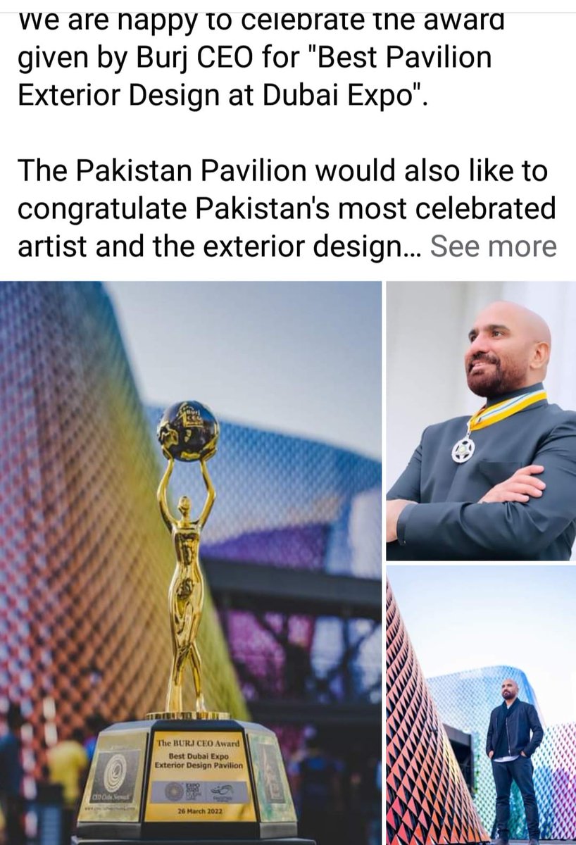 GPCCI_PK's tweet photo. Congrats Pakistan for,"Best Pavilion Exterior Design at Dubai Expo"&amp; 2 the exterior designer Rashid Rana,on receiving the Sitara -E- Imtiaz #gpcci #gpccikhi #gpccipk #gpccipk #gpccicares #gpccicares #pakistanexpo20 #pakistanexpo #exportquality  #business https://t.co/mcUq0bMPt1 https://t.co/4ApknQxLyI