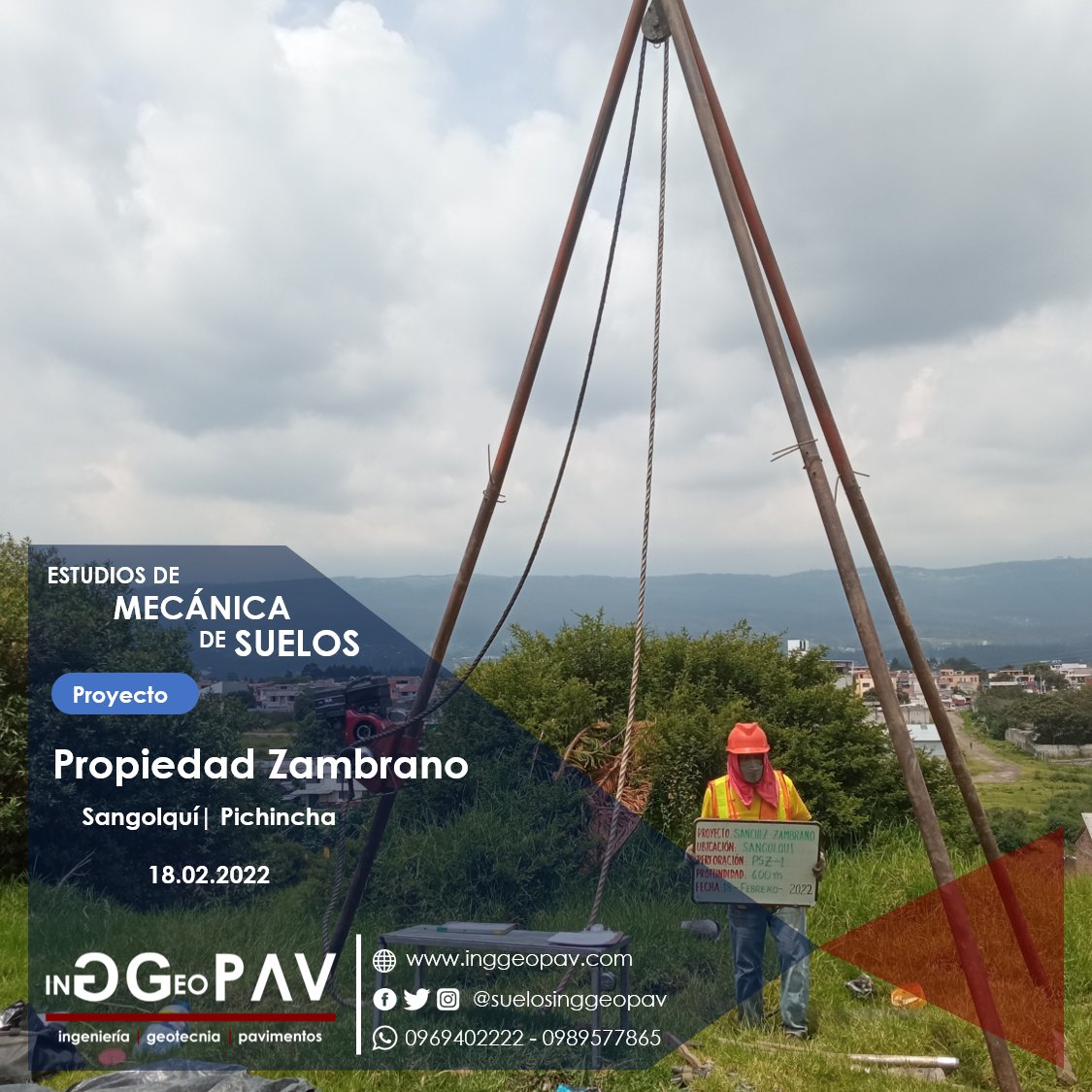 #Proyectos | Realizamos tomas de muestras en obra, las analizamos de manera rápida y confiable, para toma de decisiones acertadas de tu proyecto. 👷

Para mayor información ➤ bit.ly/asesoríainggeo…
🌐 inggeopav.com
#Estudiosdesuelos
#Geotecnia