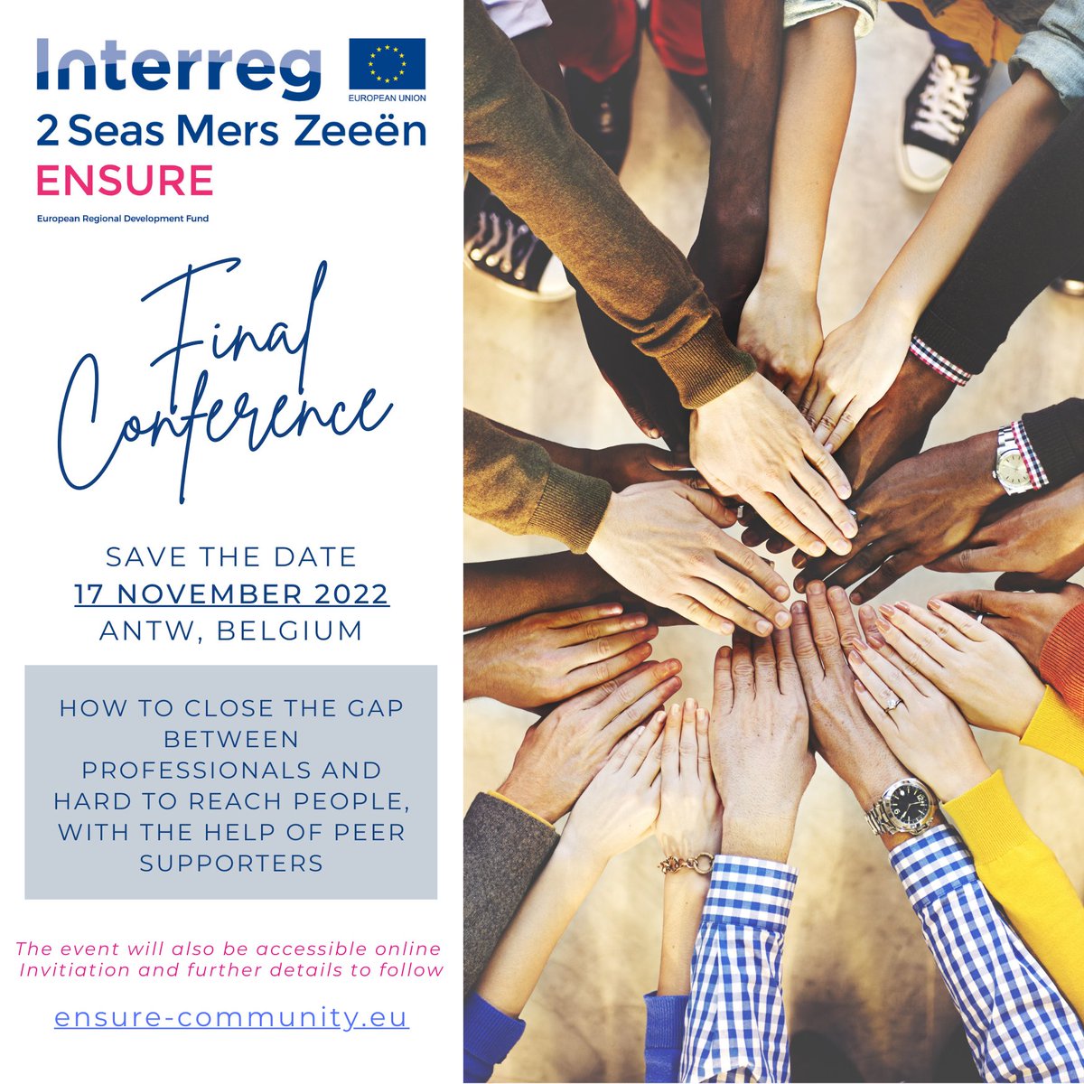 Save the date for our Ensure Project's Final Conference on 17th November 2022.

 #Ensure2seas <a href="/2SeasENSURE/">ENSURE Everybody Counts</a>