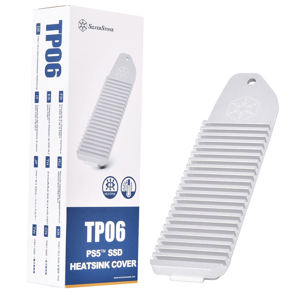 SilverStone Intros TP06 PlayStation 5 M.2 NVMe SSD Heatsink and Cover tpu.me/c9z7