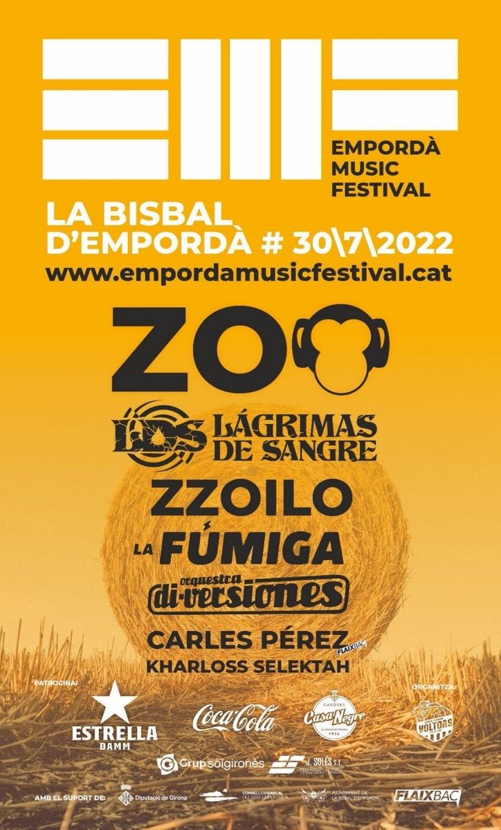 avuisona's tweet photo. #AvuiSona l'#EmpordaMusicFestival, que ahir va donar a conèixer tots els detalls d'aquest nou esdeveniment de #LaBisbaldEmpordà!

El cartell d'aquesta 1a edició comptarà amb @ZooPosse, @LDS_Crew, #Zzoilo, @LaFumigaBand, @di_versiones, #CarlossSelektah i @Carles_Perez_ 🔊🎶 https://t.co/3fNqaCbt3k