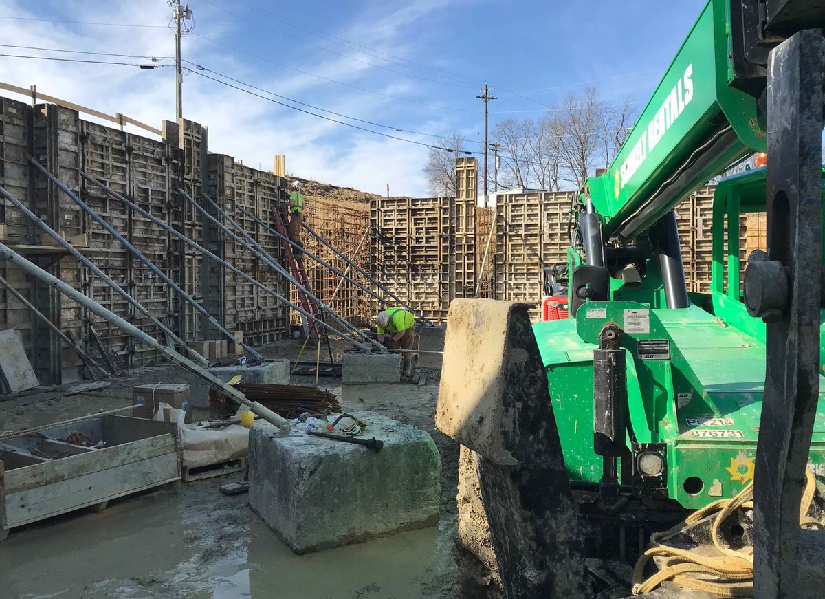 The new event enter on the upcoming campus in Blue Ash for SugarCreek is underway! The center will be used for company meetings and charity events.
The project is in the early stages but so far the building pad excavation is wrapped up and foundations are 70% complete.