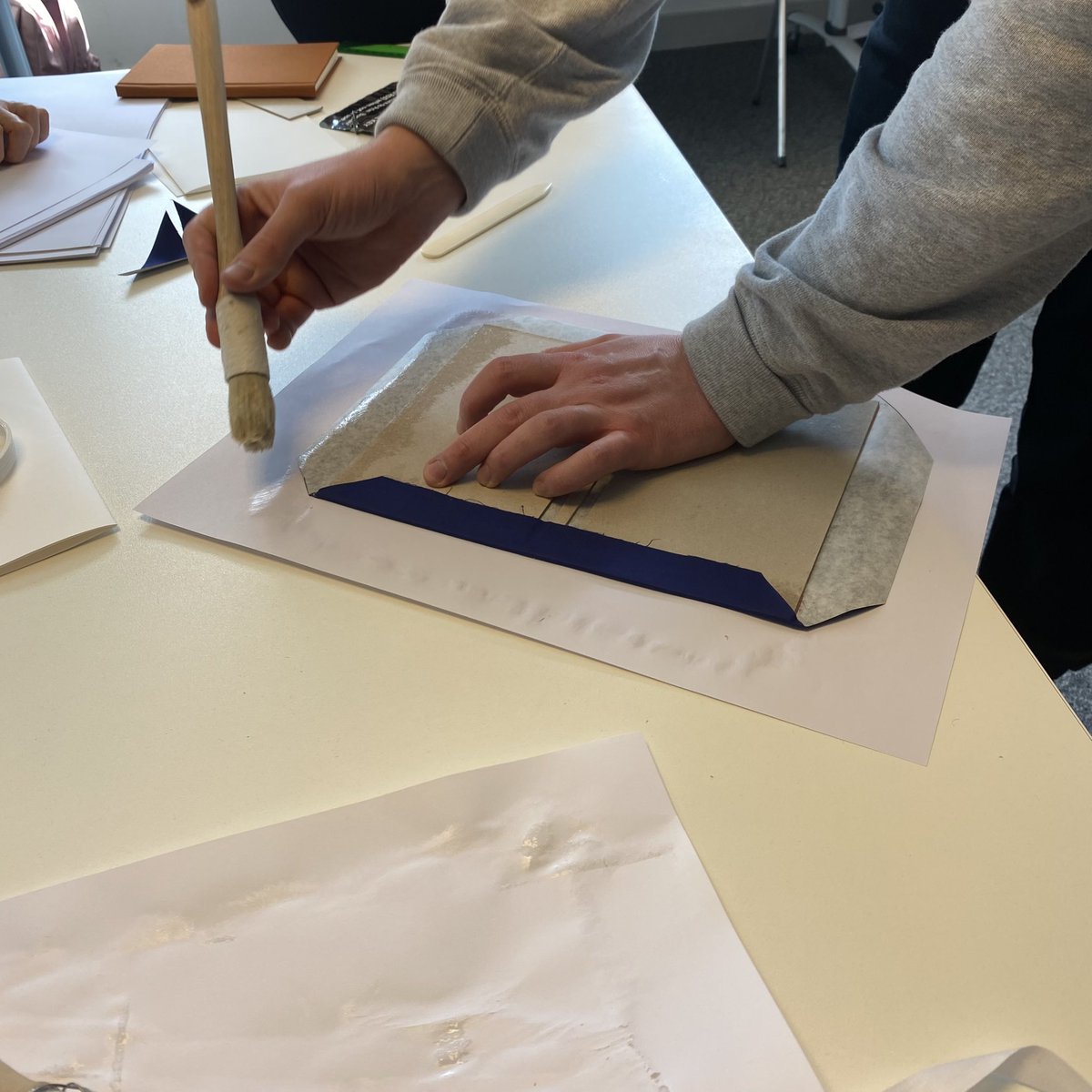 MFA bookmaking workshop today！！ 🌟😉
We handmade some wonderful books with David Rule.