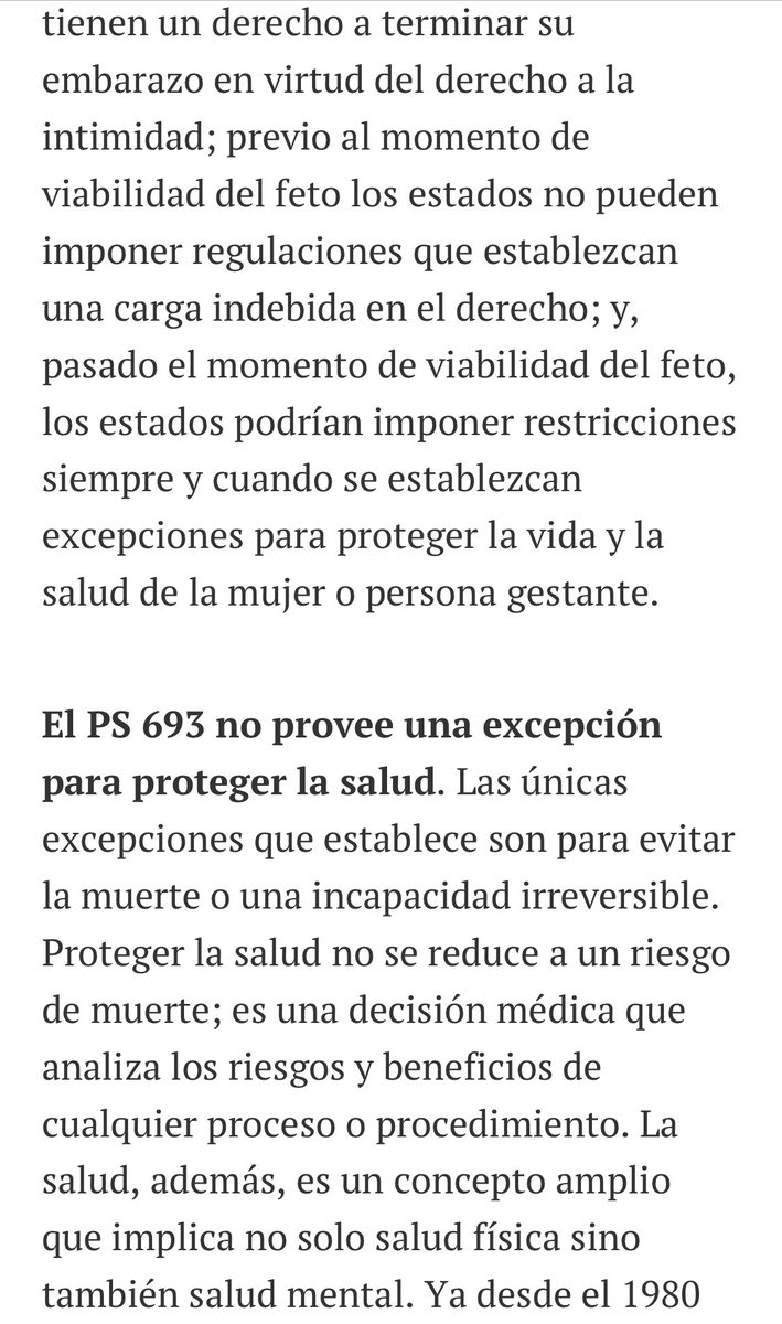 AbortoPr's tweet photo. 🧵
“El PS693 que limita el acceso al aborto es incorrecto e inconstitucional” por Yanira Reyes Gil, socióloga, abogada y facultad en la Escuela de Derecho de la Universidad Interamericana, donde también integra #InterMujeres
Columna publicada en @ElNuevoDia
1/2 https://t.co/q8zZJWHrnA