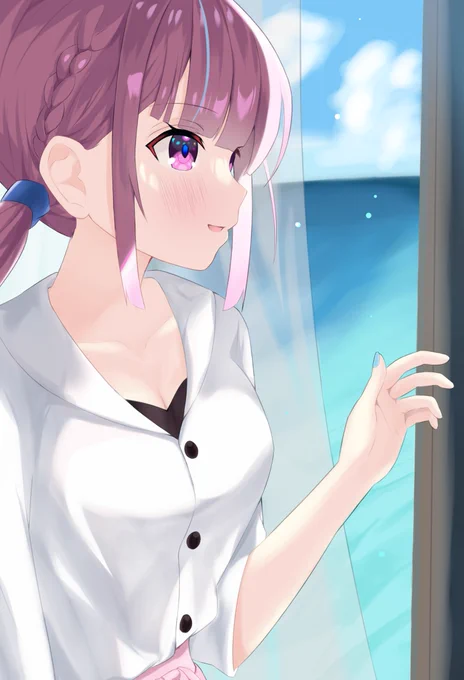 またね・・・!
#あくあーと 
#ホロライブ 
#イラスト 