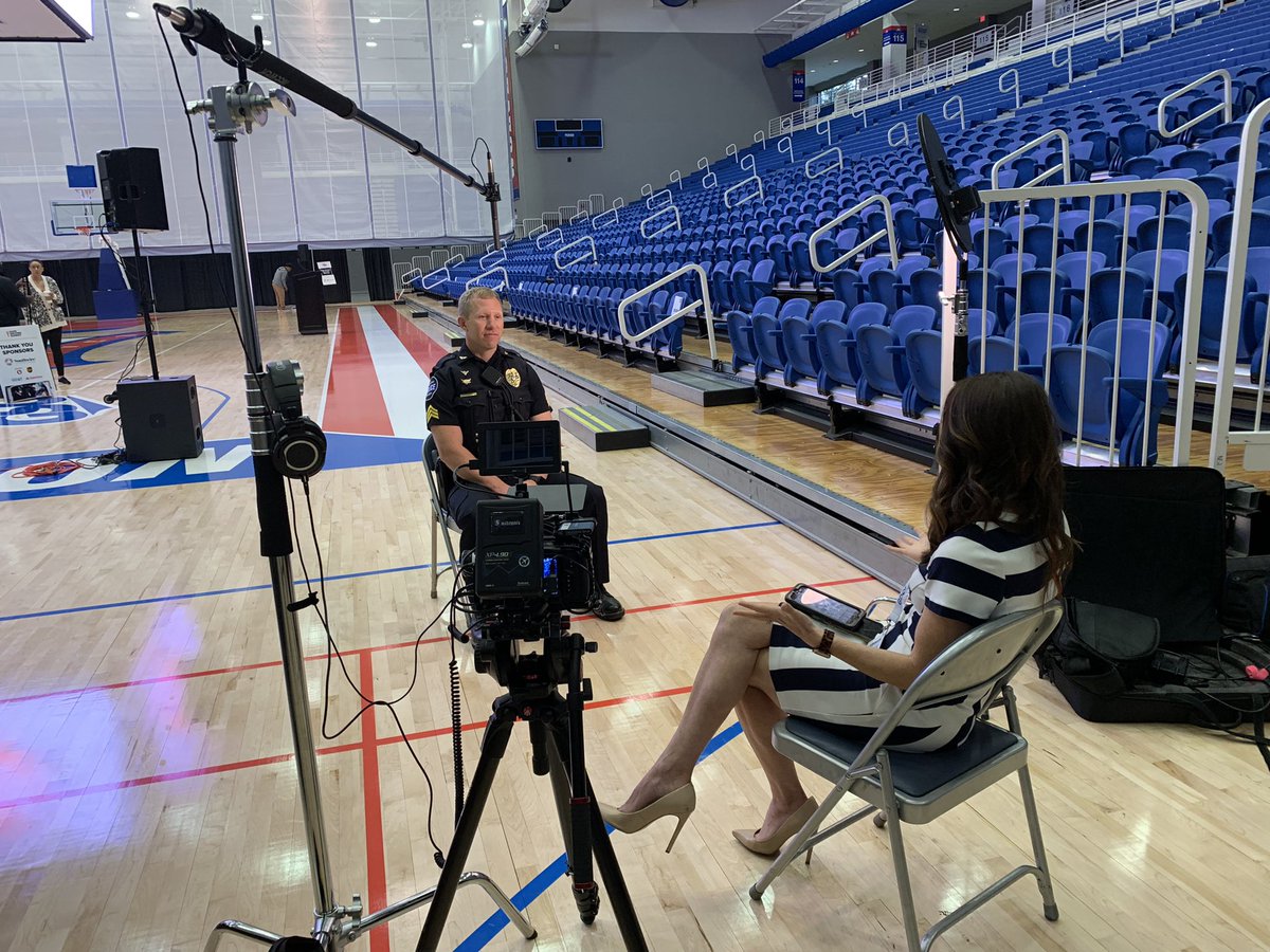 We’re at the Safe Driving Summit in Carrollton today with @lutzie43. Here’s a quick shot of an interview with law enforcement about the importance of the event. #drivealert #arrivealiveGA