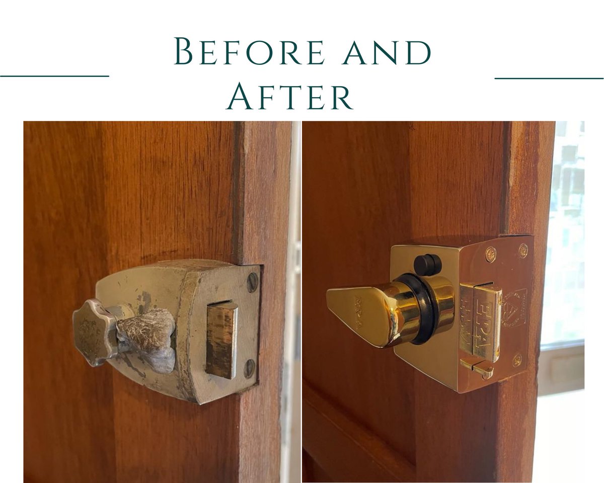 hamesandsons's tweet photo. Before vs after.
Broken night latch, held with blu tack. Updated the lock with a British Standard Brass ERA Night Latch ๐๐ผ
https://t.co/sinx16N4VO
Tel:07713118306
#hamesandsonslocksmiths #locksmiths #oldvsnew #doorlock #door #timberdoors #nightlatch https://t.co/VlPQkeCRkD