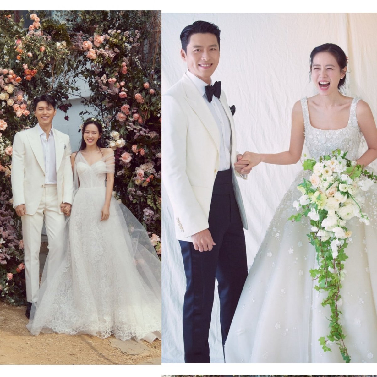 maiborakupdate's tweet photo. Offcial photos of #SonYeJin and #HyunBin wedding 🥰 congrats to the couple💕 #kdramas #doramas #maiborakupdate https://t.co/3r0nDOFvmO