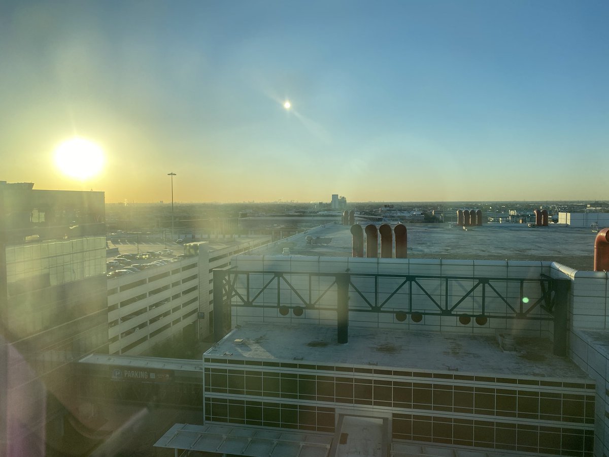 Good morning #NSTA22!! So thrilled to be back after some years and with you all in Houston. 🙌 Here’s a pic of the sun rising over the convention center today. 

Who else is ready for all the learning, connections, and in-person fun over the next few days? 🎉🔬🧬🌎🔭🧪🧠⚡️💪