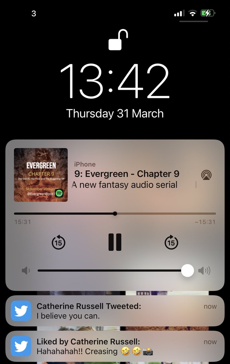 <a href="/catherinerusse2/">Catherine Russell</a> <a href="/vickie_lewis83/">💞Vickie✨</a> <a href="/SamRussellComic/">Sam Russell-Holmes</a> <a href="/EvergreenBook1/">Evergreen - A new fantasy audio serial</a> Well what a coincidence! Look what I’m re listening to. 👏🏼👍🏼x